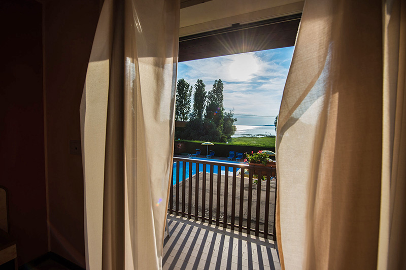 Camera con vista sul Lago Trasimeno - Hotel 3 stelle con vista sul Lago Trasimeno